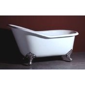 59" Cast Iron Slipper Clawfoot Tub