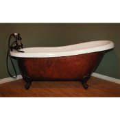 61" Acrylic Slipper Clawfoot Tub