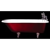 67" Rolled Rim Cast Iron Clawfoot Tub