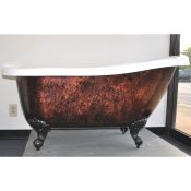 61" Acrylic Slipper Clawfoot Tub