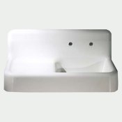 42" Cast Iron Farmhouse Apron Sink w/ Drain Board