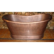67" Copper Slipper Bath Tub