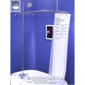 Clawfoot Tub Shower Enclosure Combo Set - P0034