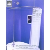 Clawfoot Tub Shower Enclosure Combo Set - P0136