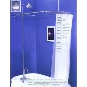 Clawfoot Tub Shower Enclosure Combo Set - P0403