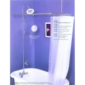 Clawfoot Tub Shower Enclosure Combo Set - P0404