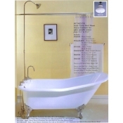 Clawfoot Tub Deck Mount Shower Enclosure Combo Set Clawfoot Tub Deck Mount Shower Enclosure Combo Set