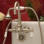 Clawfoot Tub Gooseneck Faucet w/ Hand-held shower