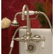Clawfoot Tub Gooseneck Faucet w/ Hand-held shower