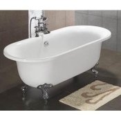 67" Acrylic Double Ended Clawfoot Tub