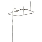 Clawfoot Tub Shower Enclosure & Riser - Ceiling Mounted / No Faucet