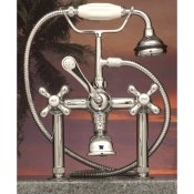 Clawfoot Tub Deckmount British Telephone Faucet w/ Hand-held shower - CAM463-6