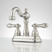 Victorian Collection 4" Center Set with Popup Drain
