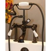 Clawfoot Tub Deckmount British Telephone Faucet w/ Hand-held shower - SH462