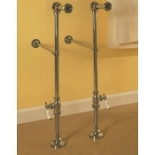 Freestanding Supply Lines w/ Shutoffs- 90 Degree Elbow