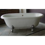 66" Acrylic Double Ended Clawfoot Tub