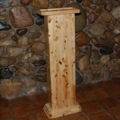 Wooden Faucet and Supply-line Column