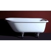 57" Rolled Rim Cast Iron Clawfoot Tub