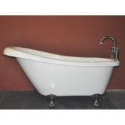 59.5" Acrylic Slipper Clawfoot Tub