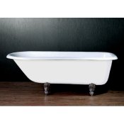 67" Rolled Rim Cast Iron Clawfoot Tub