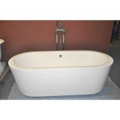 70" Acrylic Double Ended 1-Piece Modern Tub