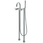 Freestanding Gooseneck Faucet w/Shower Wand
