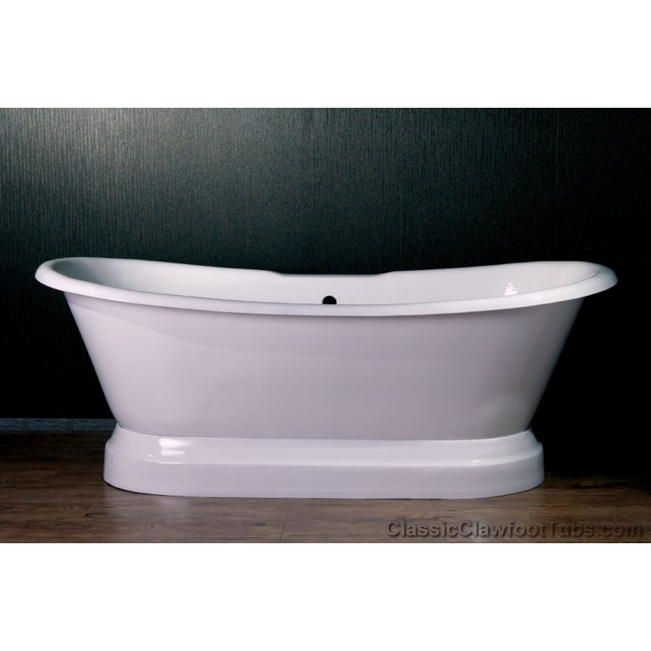 71 Inch Clawfoot Bathtub Slipper (Includes Faucet and Drain