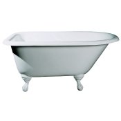 48" Rolled Rim Cast Iron Clawfoot Tub