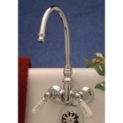 Clawfoot Tub Faucet with Gooseneck Spout