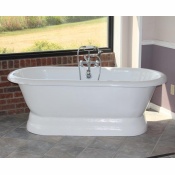 66" Acrylic Double Ended Pedestal Tub