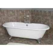 68" Cast Iron Double Ended Clawfoot Tub