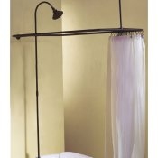 Clawfoot Tub Shower Enclosure Combo- No Faucet