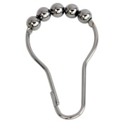 Roller Ball Shower Curtain Rings - Package of 12